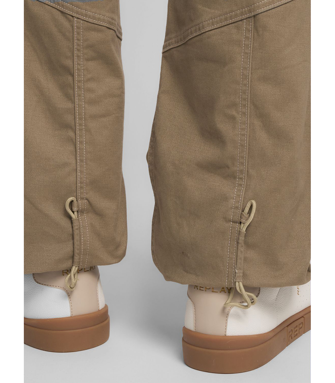 リラックスレギュラー ピーチコットンツイルストレッチパンツ 詳細画像 ライトコーヒー 7